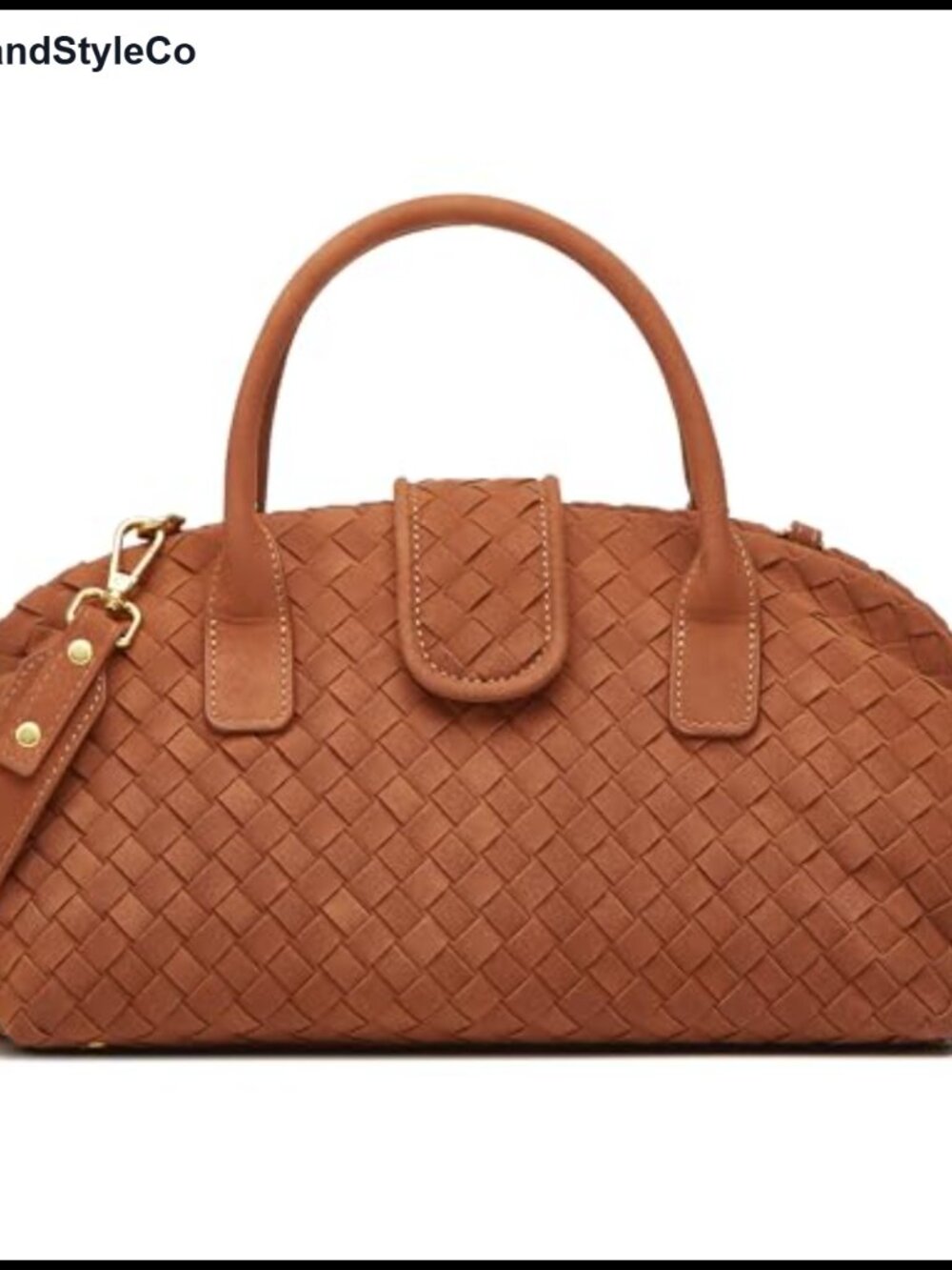 Suede Woven Tote Bag Faux Suede Shoulder Bag Vintage Top Handle Handbags